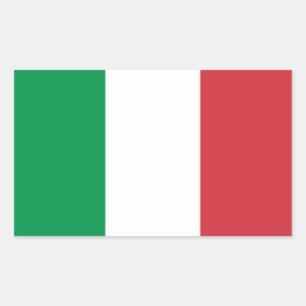 Sticker Rectangulaire Drapeau Italie