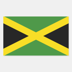 Sticker Rectangulaire Drapeau jamaïcain