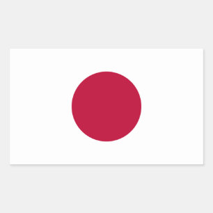 Sticker Rectangulaire Drapeau japonais