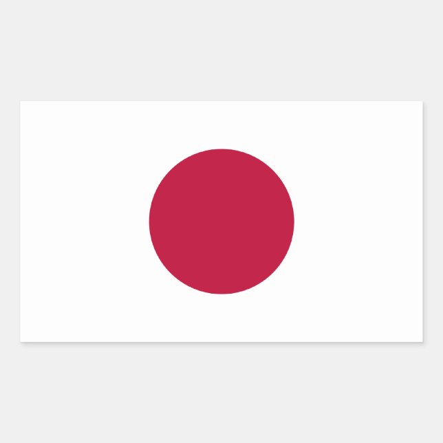 Sticker Rectangulaire Drapeau japonais (Devant)