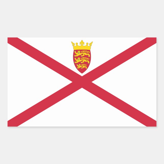 Sticker Rectangulaire Drapeau Jersey (Devant)
