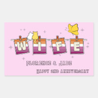 Drapeau lesbien Sunset Wife Joyeux Anniversaire