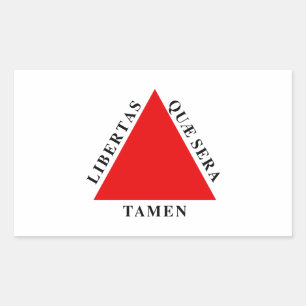 Sticker Rectangulaire Drapeau Minas Gerais Brésil