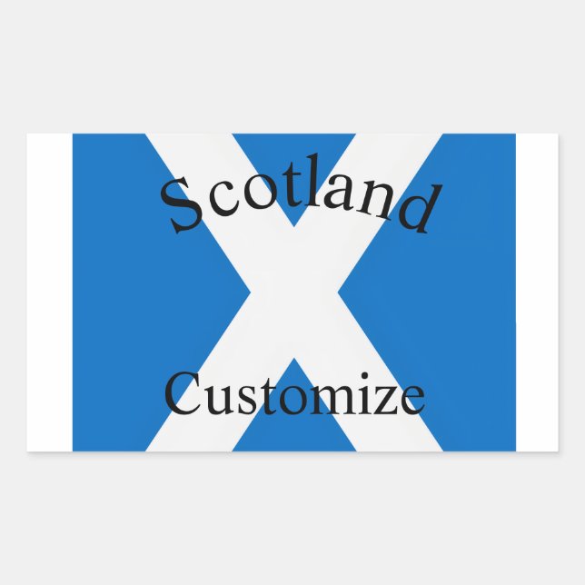 Sticker Rectangulaire Drapeau national de l'Écosse Thunder_Cove (Devant)