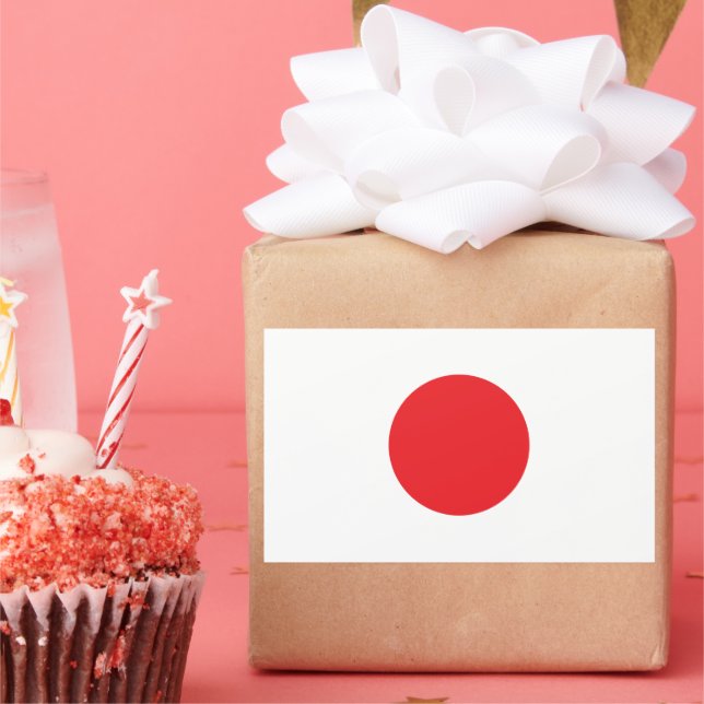 Sticker Rectangulaire Drapeau national du Japon (Fête)