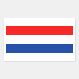 Sticker Rectangulaire Drapeau néerlandais