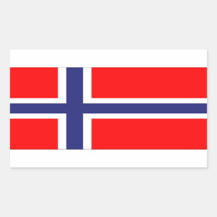 Sticker Rectangulaire Drapeau norvégien