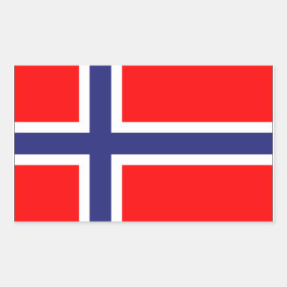 Sticker Rectangulaire Drapeau norvégien