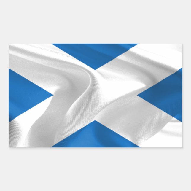 Sticker Rectangulaire Drapeau officiel écossais pour l'indépendance (Devant)
