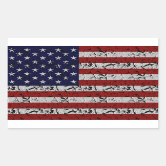 Sticker Rectangulaire Drapeau patriotique américain des États-Unis