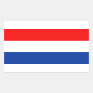 Sticker Rectangulaire Drapeau Pays-Bas