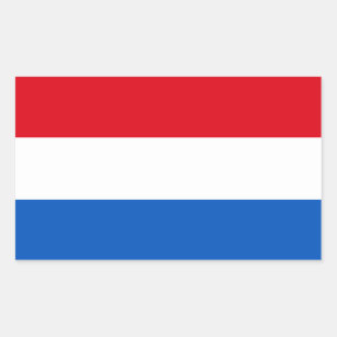 Sticker Rectangulaire Drapeau Pays-Bas Holland