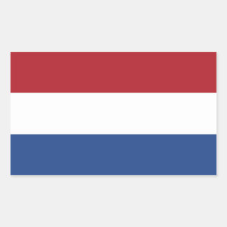 Sticker Rectangulaire Drapeau Pays-Bas/Holland/Dutch/Hollander