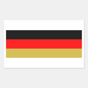 Sticker Rectangulaire Drapeau Schwarz-Rot-Gold de l'Allemagne