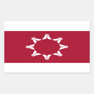 Sticker Rectangulaire Drapeau sioux oglala lakota
