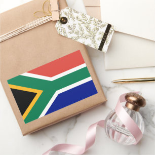 Sticker Rectangulaire drapeau sud-africain