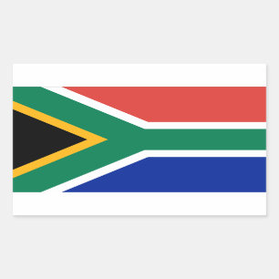 Sticker Rectangulaire Drapeau sud-africain