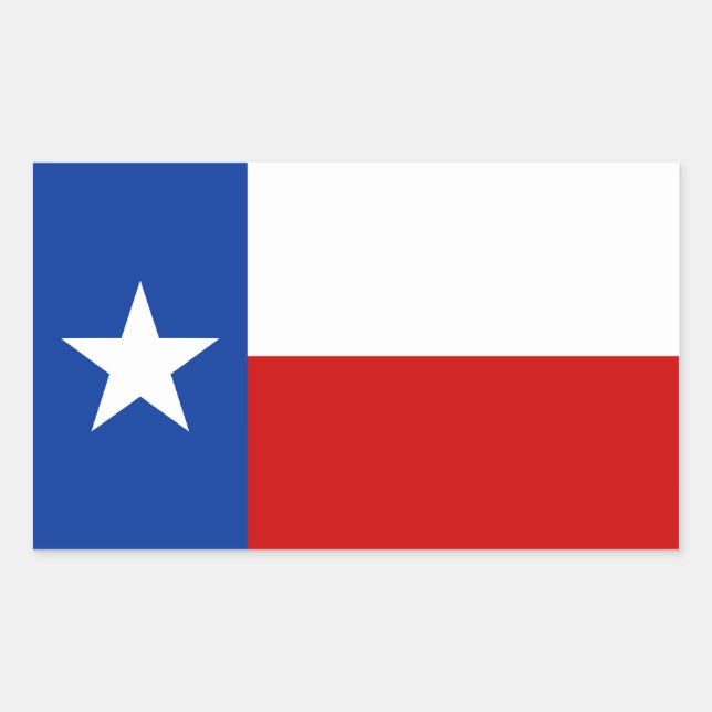 Sticker Rectangulaire drapeau texas (Devant)
