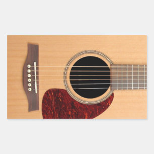 Sticker Rectangulaire Dreadnoud Acoustique 6 cordes Guitare