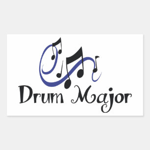 Sticker Rectangulaire Drum Major