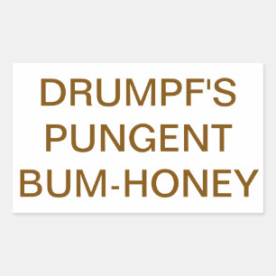 Sticker Rectangulaire DRUMPF PUNGENT BUM-HONEY Hankamer Artjunkhaus Yum