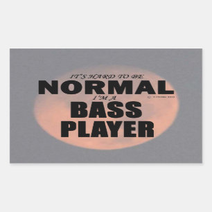 Sticker rectangulaire du Lecteur Basse Normal