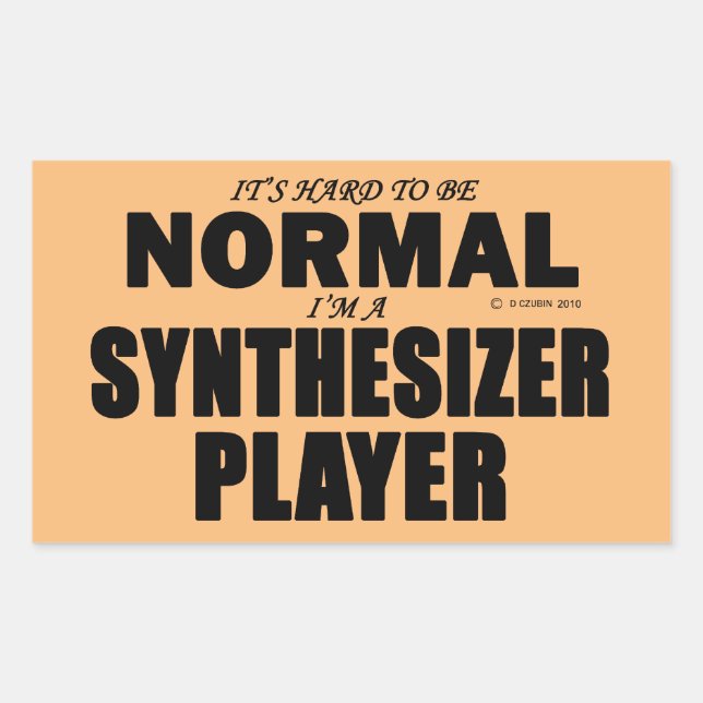 Sticker rectangulaire du lecteur de synthétiseur n (Devant)