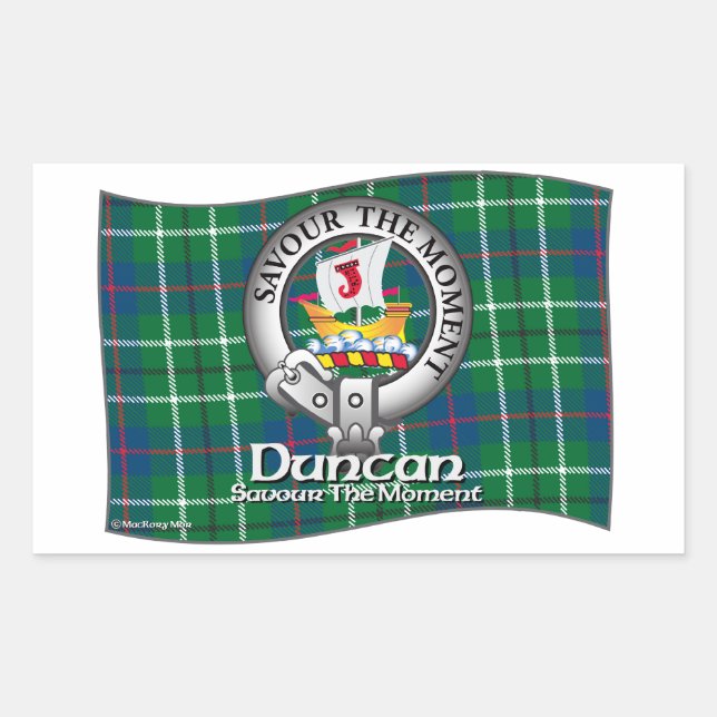 Sticker Rectangulaire Duncan Clan (Devant)