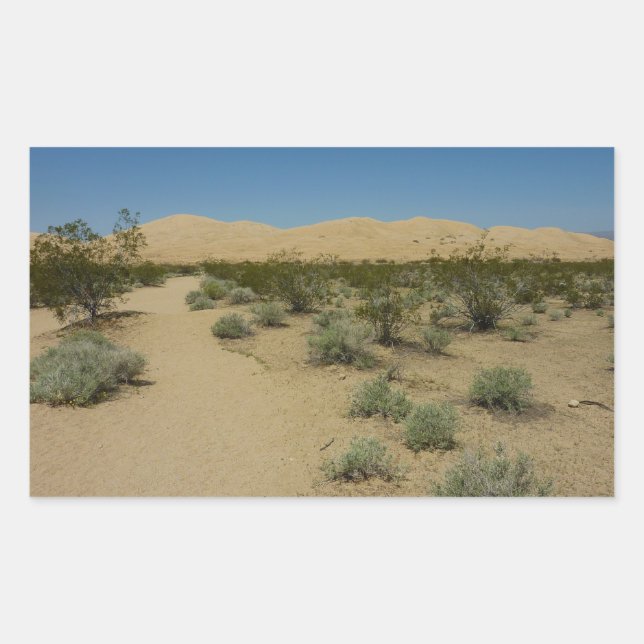 Sticker Rectangulaire Dunes de Kelso au Mojave National Park (Devant)