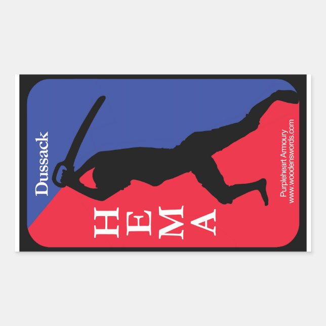 Sticker Rectangulaire Dussack HEMA decal (Devant)