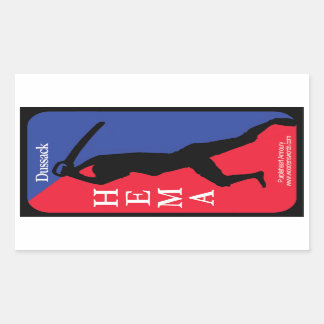 Sticker Rectangulaire Dussack HEMA decal