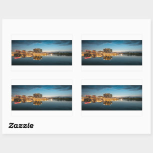 Sticker Rectangulaire Dusseldorf Allemagne