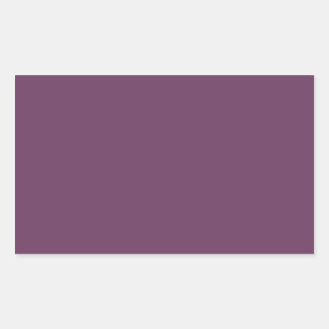 Sticker Rectangulaire Dusty violet Trend Couleur Customisé Modèle blanc (Devant)