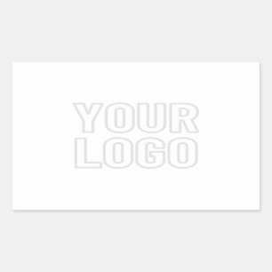 Sticker Rectangulaire Éclaircir automatiquement le logo pour l'arrière-p