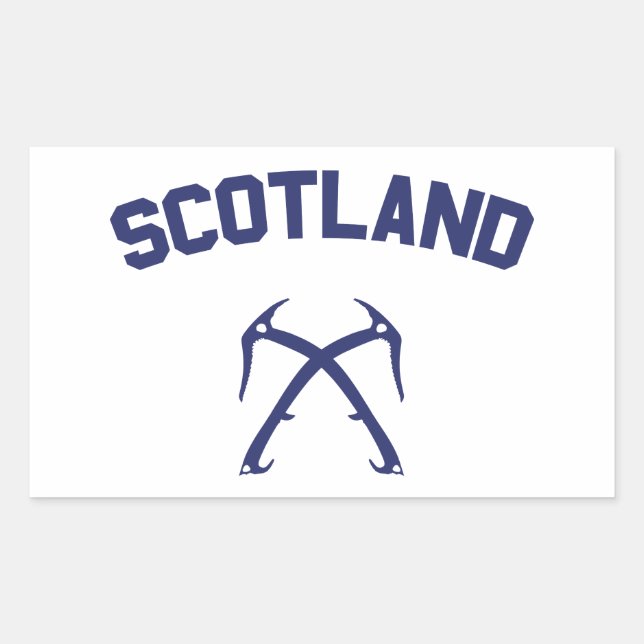 Sticker Rectangulaire Ecosse Escalade de glace (Devant)