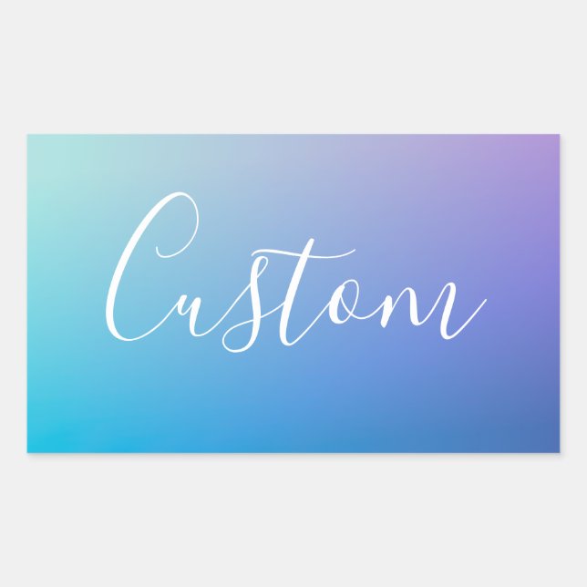 Sticker Rectangulaire Écriture de scénario moderne et éditable | Ombre c (Devant)
