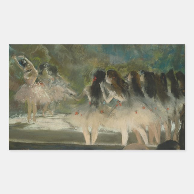 Sticker Rectangulaire Edgar Degas - Ballet à l'Opéra de Paris (Devant)