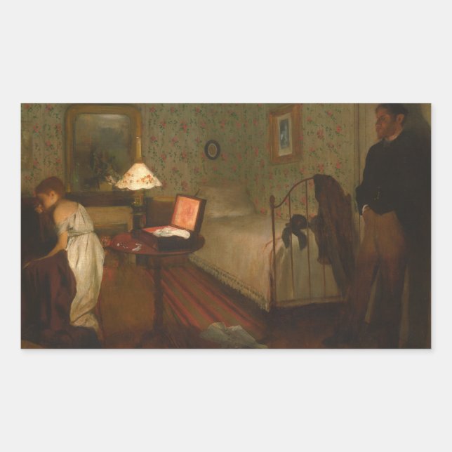 Sticker Rectangulaire Edgar Degas - Intérieur (Devant)