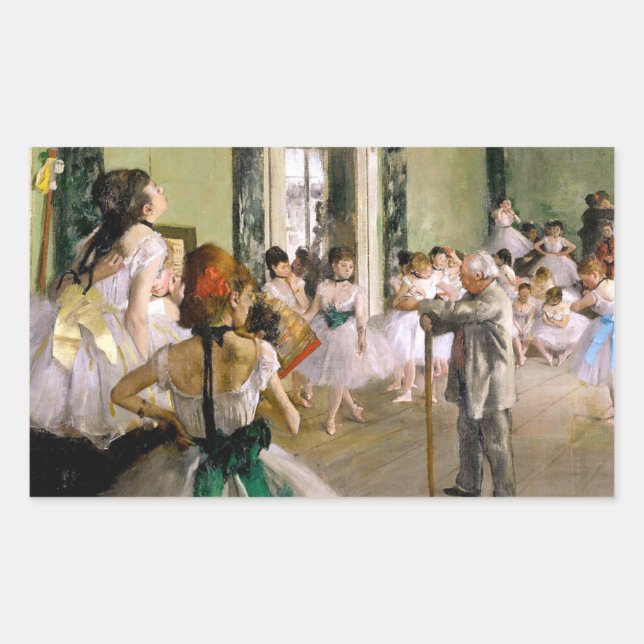 Sticker Rectangulaire Edgar Degas La Classe Danse (Devant)