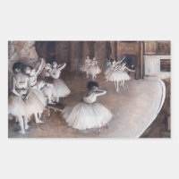 Edgar Degas - Répétition de ballet sur scène