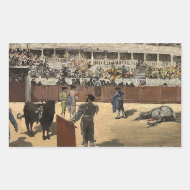 Sticker Rectangulaire Edouard Manet - Bullfight (Devant)
