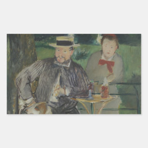 Sticker Rectangulaire Edouard Manet - Portrait d'Ernest Hoschedé