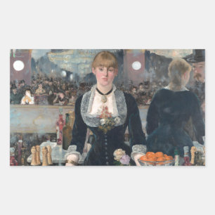 Sticker Rectangulaire Edouard Manet's A Bar