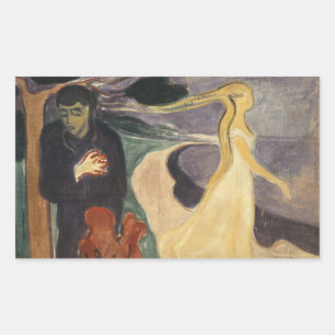 Sticker Rectangulaire Edvard Munch - Séparation