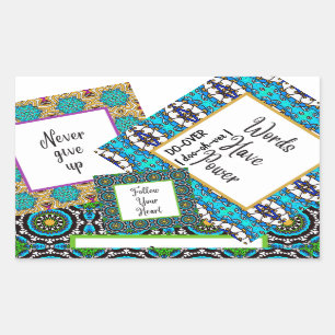 Sticker Rectangulaire Effectuer sur Dream Plan Do