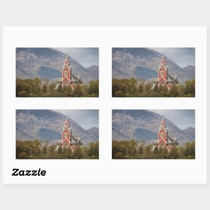 Sticker Rectangulaire Église de Buksnes Lofoten