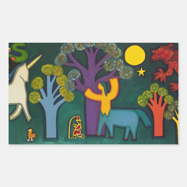 Sticker Rectangulaire El Bosque Magico de Lucas 2009 (Devant)