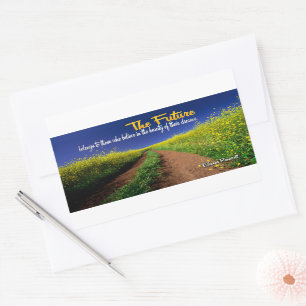 Sticker Rectangulaire Eleanor Roosevelt Citation Inspirationnelle "L'ave