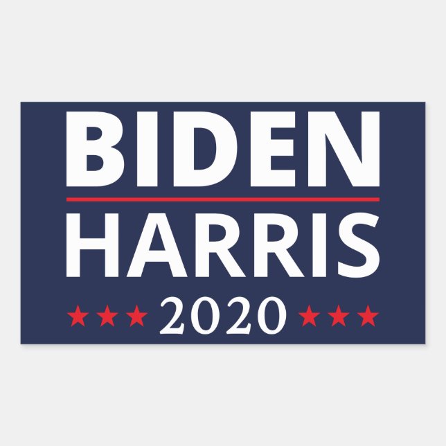 Sticker Rectangulaire Election 2020 - Biden Harris II (Devant)
