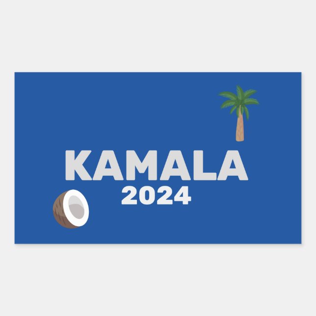 Sticker Rectangulaire Élection de Coconut Harris 2024 (Devant)
